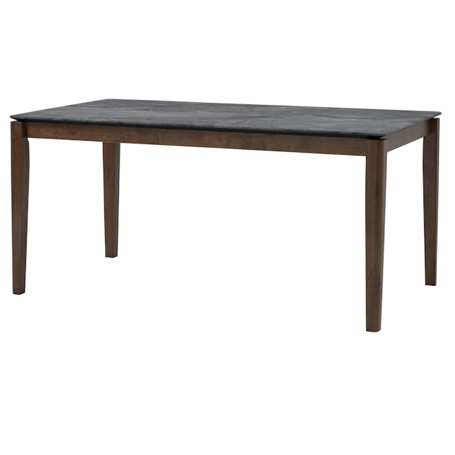 Finna Dining Table 1.6m - Cocoa, Grey Marble (Smart Top™) - 0