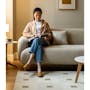 Miko 2 Seater Sofa - Rice White (Pet Friendly) - 4