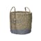 ecoHOUZE Seagrass Storage Basket With Handles - Grey (3 Sizes) - 0