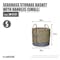 ecoHOUZE Seagrass Storage Basket With Handles - Grey (3 Sizes) - 1