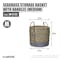 ecoHOUZE Seagrass Storage Basket With Handles - Grey (3 Sizes) - 2