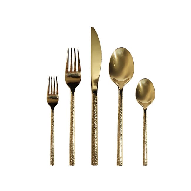Table Matters TSUCHI 5pc Cutlery Set - Gold - 0