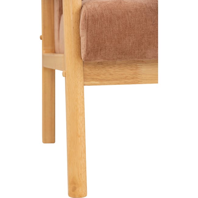 Mendo 2 Seater Sofa - Coral (Fabric) - 6