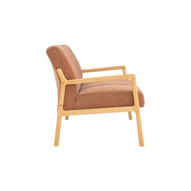 Mendo 3 Seater Sofa - Coral (Fabric) - 4