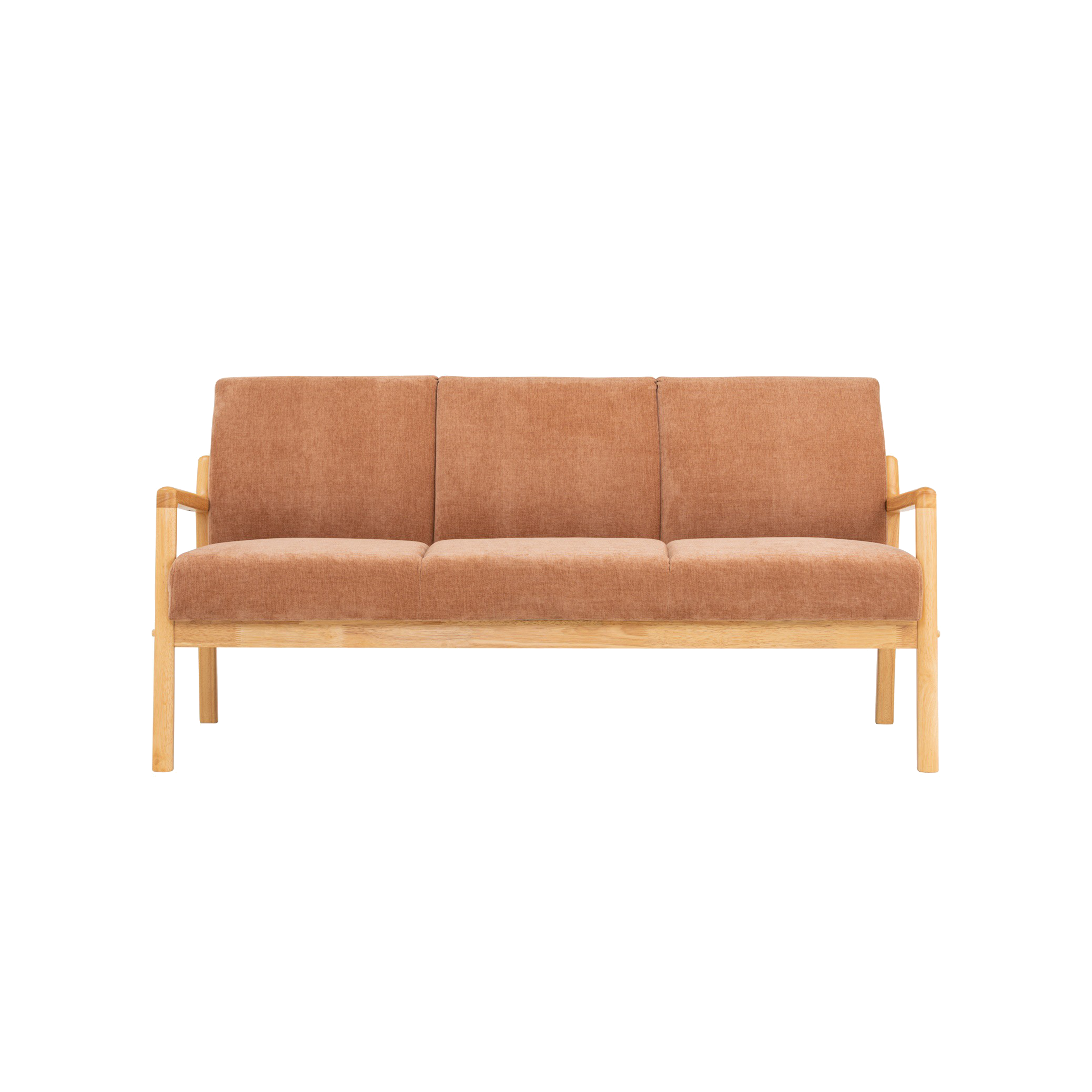 Mendo 3 Seater Sofa - Coral (Fabric)