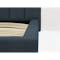 Elliot Queen Bed in Midnight with 2 Lewis Bedside Tables in Black, Oak - 8