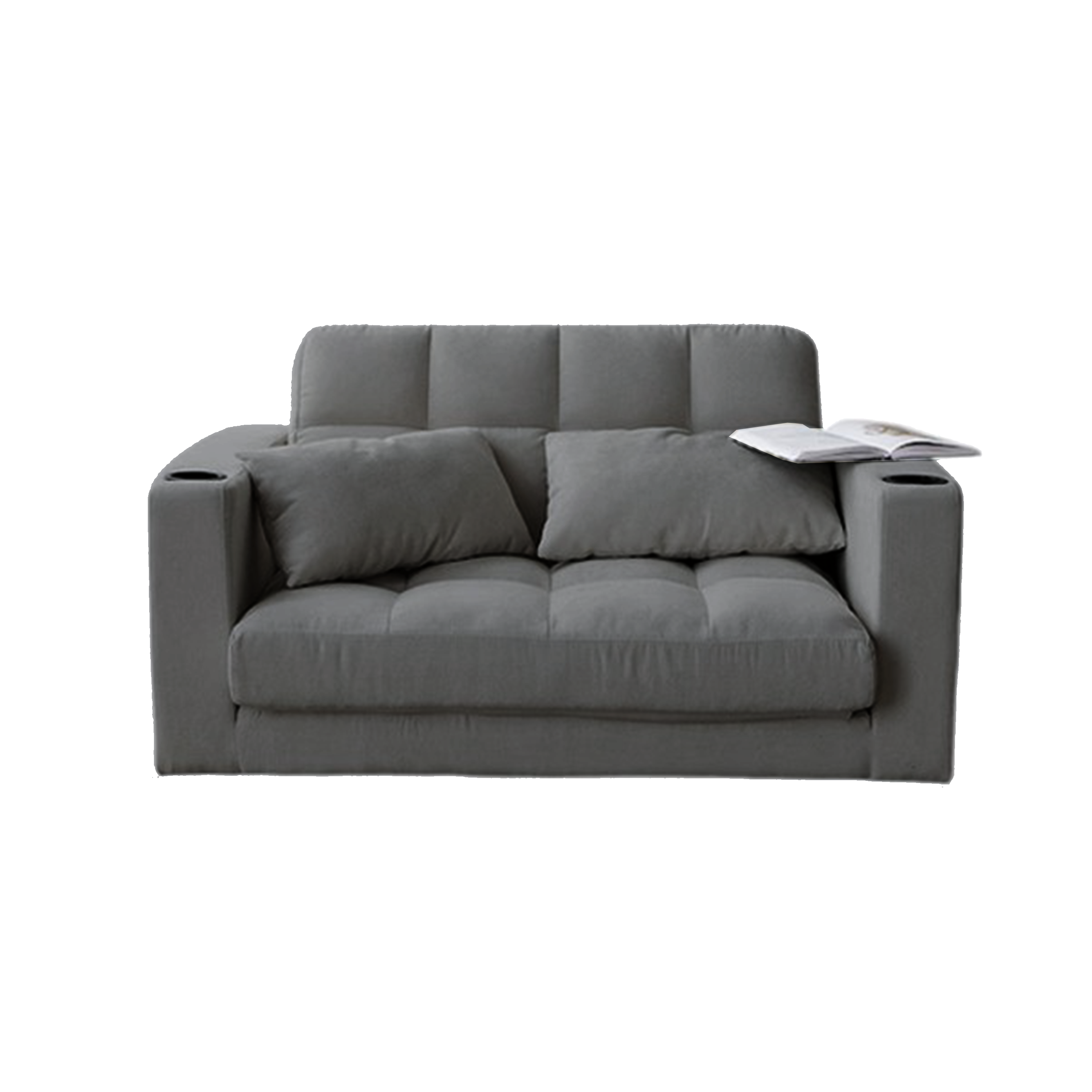 Holmes 2 Seater Sofa Bed - Grey (Eco Clean Fabric)