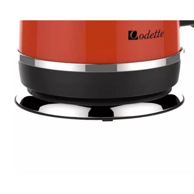 Odette Streamline 1.7L Stainless Steel Electric Kettle - Orange - 6