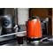 Odette Streamline 1.7L Stainless Steel Electric Kettle - Orange - 1