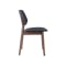 Roden Dining Table 1.8m in Cocoa with 4 Riley Dining Chairs with Cushioned Backrest in Dark Grey - 8
