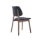 Roden Dining Table 1.8m in Cocoa with 4 Riley Dining Chairs with Cushioned Backrest in Dark Grey - 9