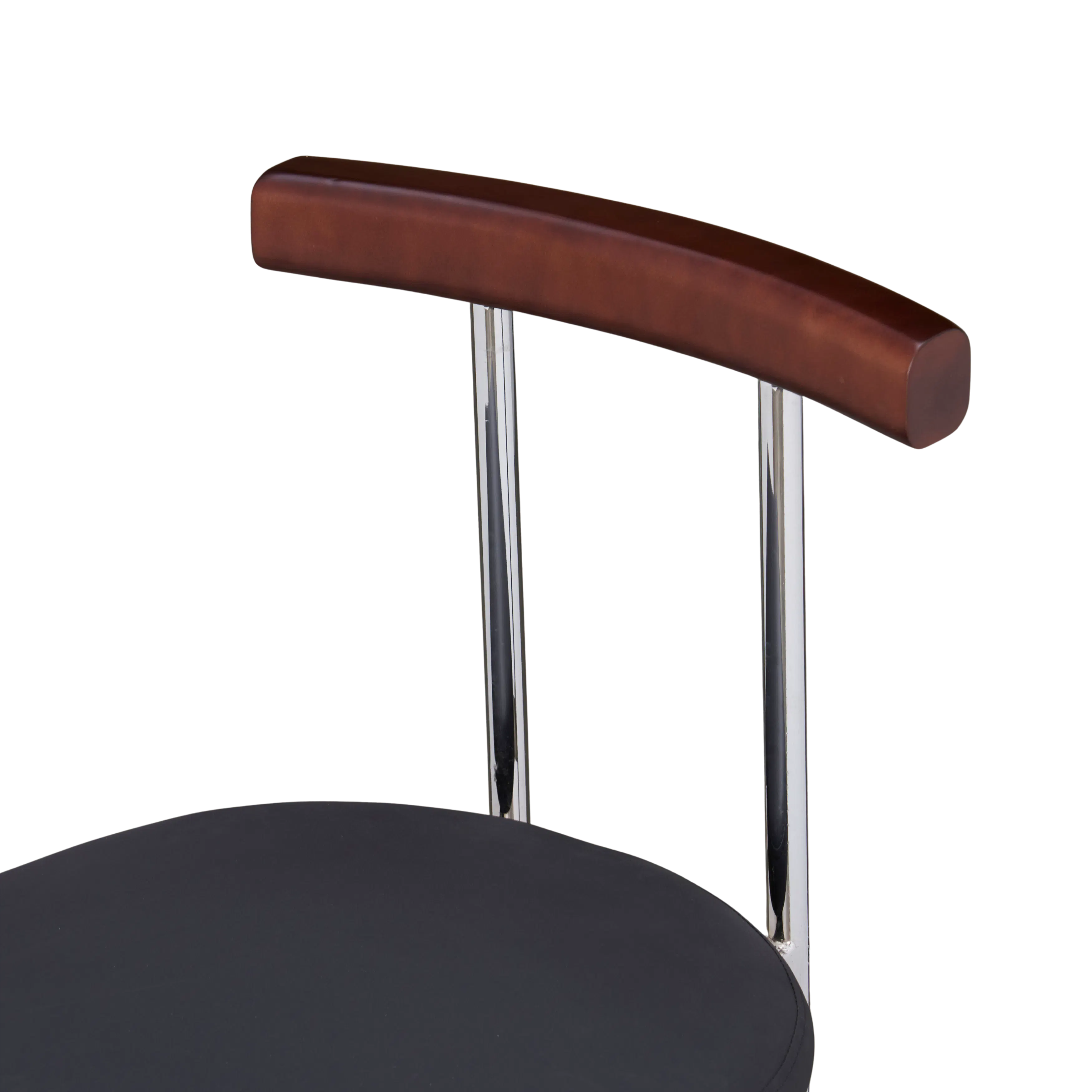 (As-is) Vincent Chair - Walnut, Black (Faux Leather) - 21