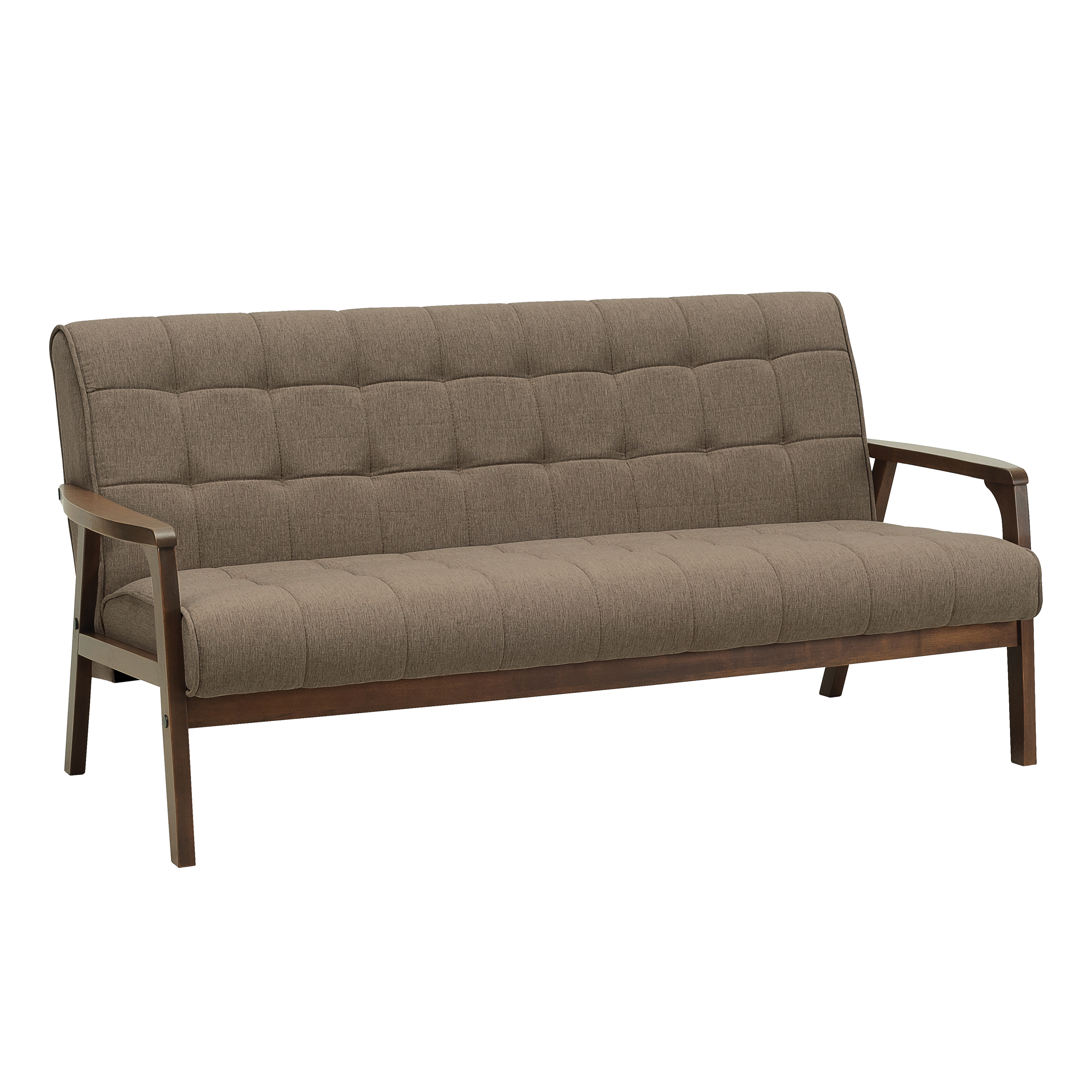Tucson 3 Seater Sofa Cocoa, Espresso (Faux Leather), HV Basic Sofas