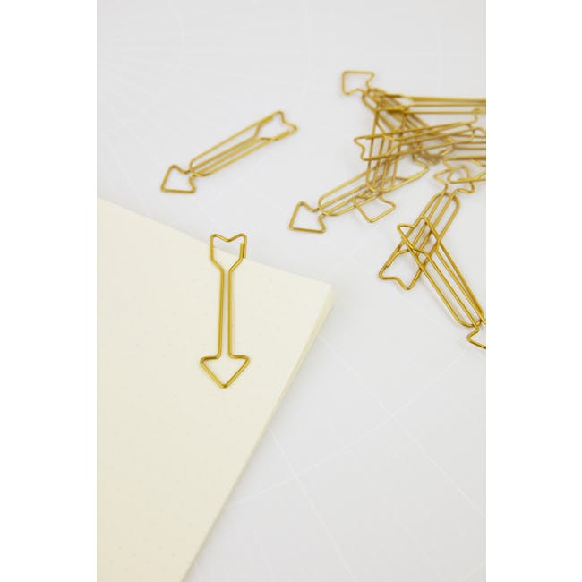 Arrow Paper Clips - Brass (Set of 15) - 2