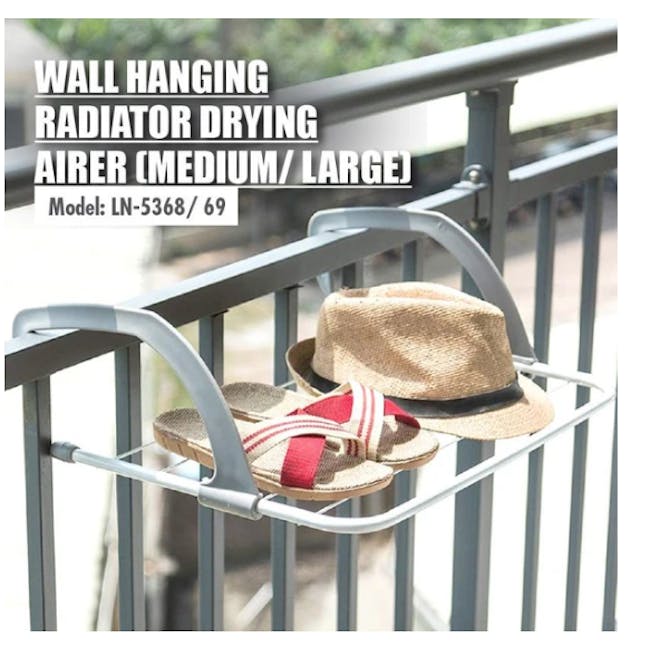 HOUZE Wall Hanging Radiator Drying Airer (2 Sizes) - 5