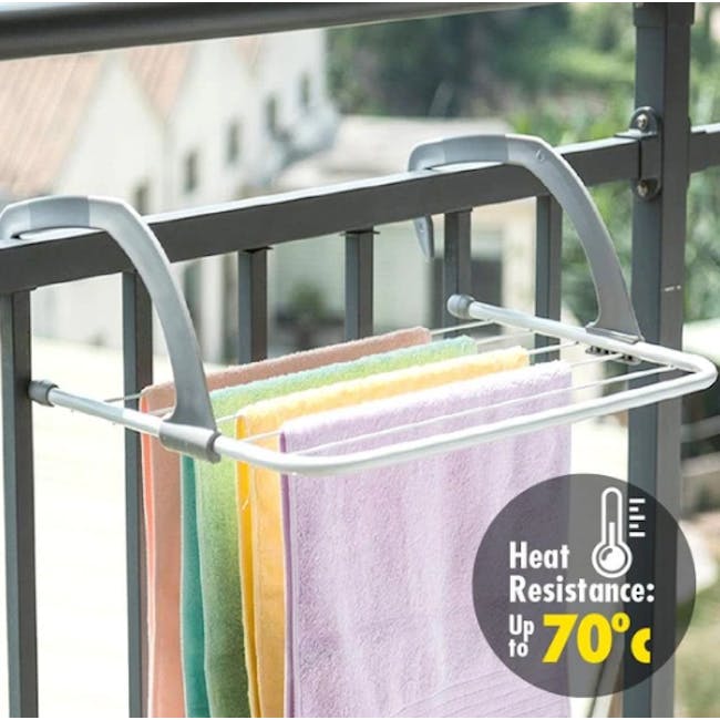 HOUZE Wall Hanging Radiator Drying Airer (2 Sizes) - 3