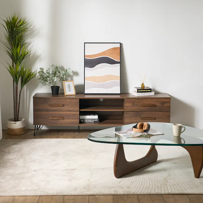 Sandra TV Cabinet 1.8m - Walnut - 4