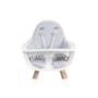Childhome Evolu Seat Cushion - Tricot Pastel Mouse Grey - 0