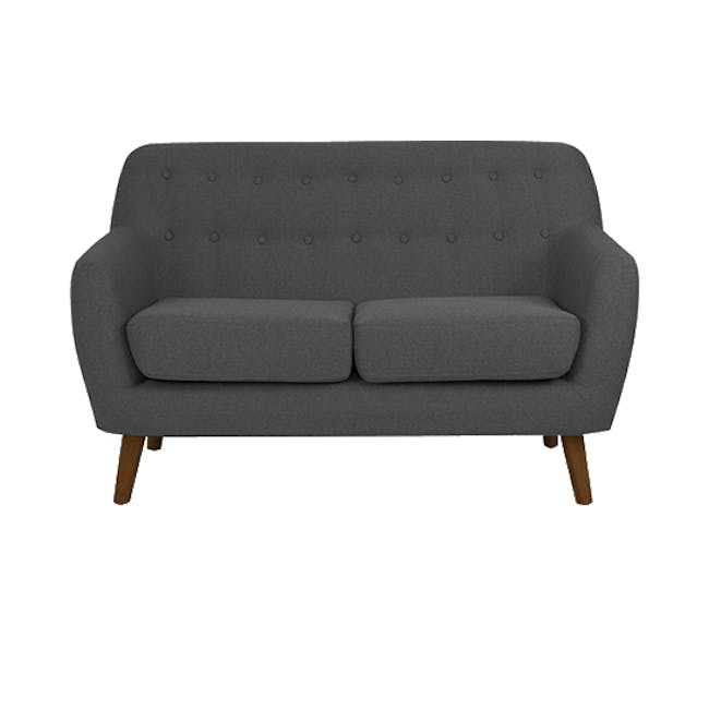 Emma 2 Seater Sofa with Emma Armchair - Raven - 2