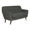 Emma 2 Seater Sofa with Emma Armchair - Raven - 3