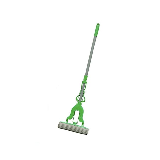 Scotch-Brite Quick Dry Sponge Mop - 1 - Green mop with ergonomic handle, telescopic mop head, flat mop pad, handheld mop