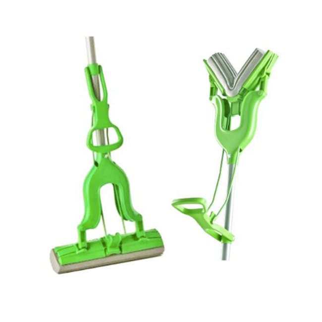 Scotch-Brite Quick Dry Sponge Mop - 2 - Green mop with handle, handheld mop, mop head, mop handle, mop head attachment, mop