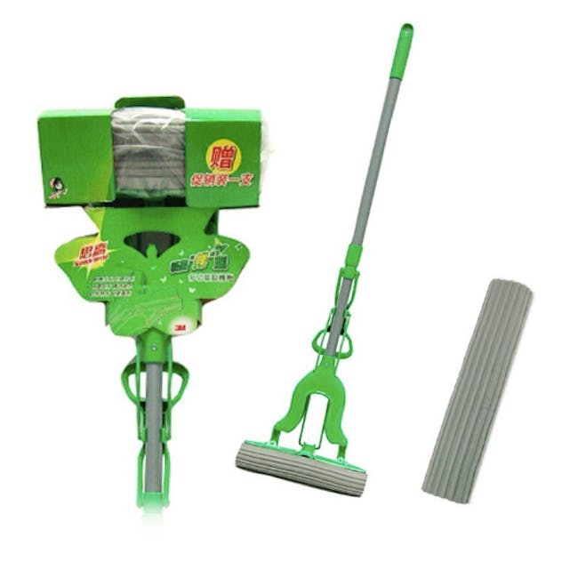 Scotch-Brite Quick Dry Sponge Mop - 3 - green garden sprayer, garden tool, garden equipment, lawn care tool, garden machine