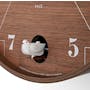 Pace M Size Wall Clock - Brown Wood - 3