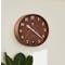 Pace M Size Wall Clock - Brown Wood - 1