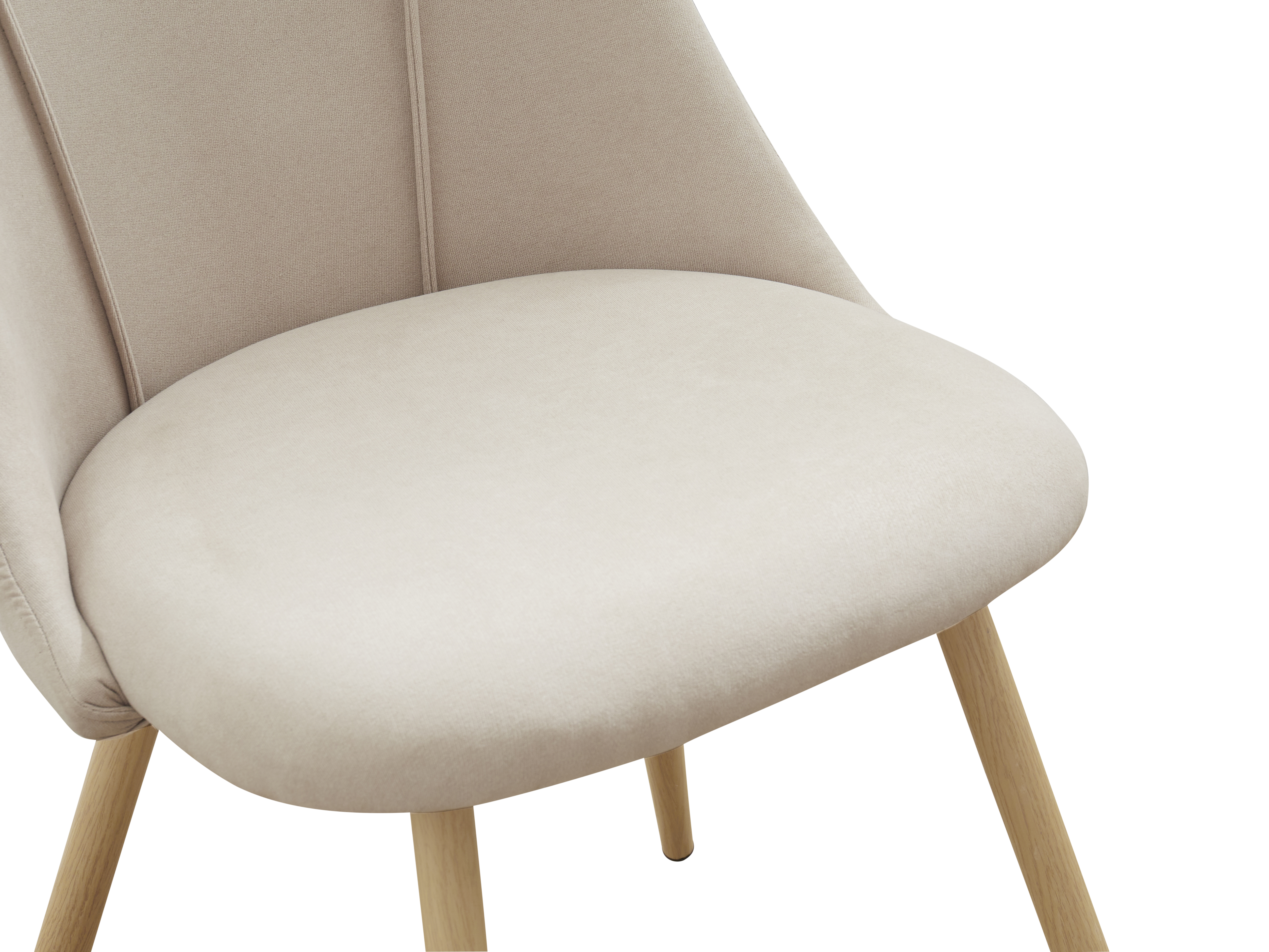 beige fabric dining chairs