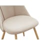 Lana Dining Chair - Oak, Wheat Beige (Fabric) - 5