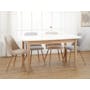 Lana Dining Chair - Oak, Wheat Beige (Fabric) - 1