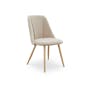 Lana Dining Chair - Oak, Wheat Beige (Fabric) - 0