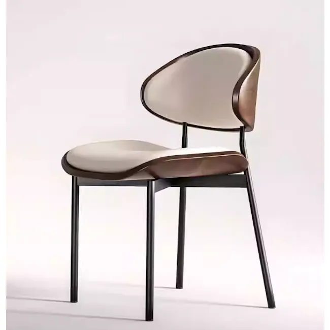 Edson Dining Chair - Ivory (Faux Leather) - 4