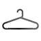 Zoe Plastic Hangers (Set of 10) - Black