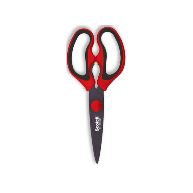 Scotch Detachable Titanium Kitchen Scissors - Red - 0
