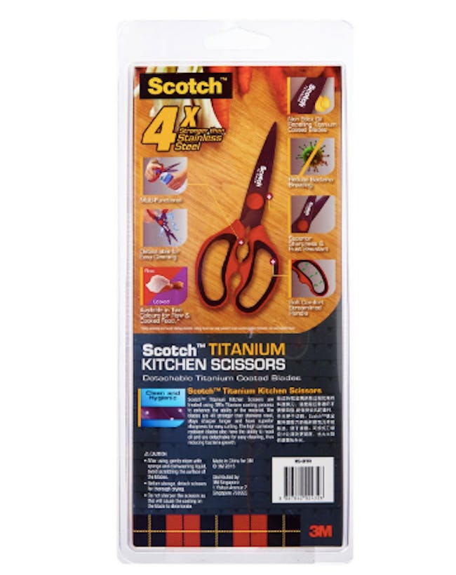Scotch Detachable Titanium Kitchen Scissors - Red - 9