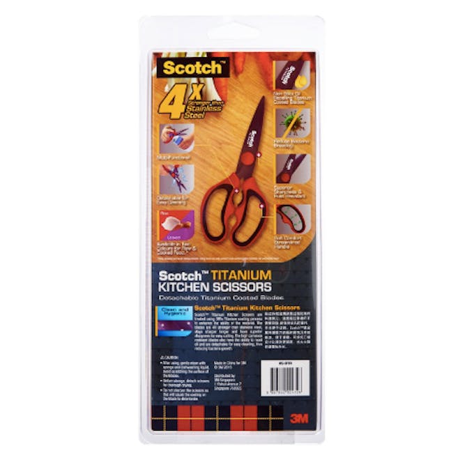Scotch Detachable Titanium Kitchen Scissors - Red - 9