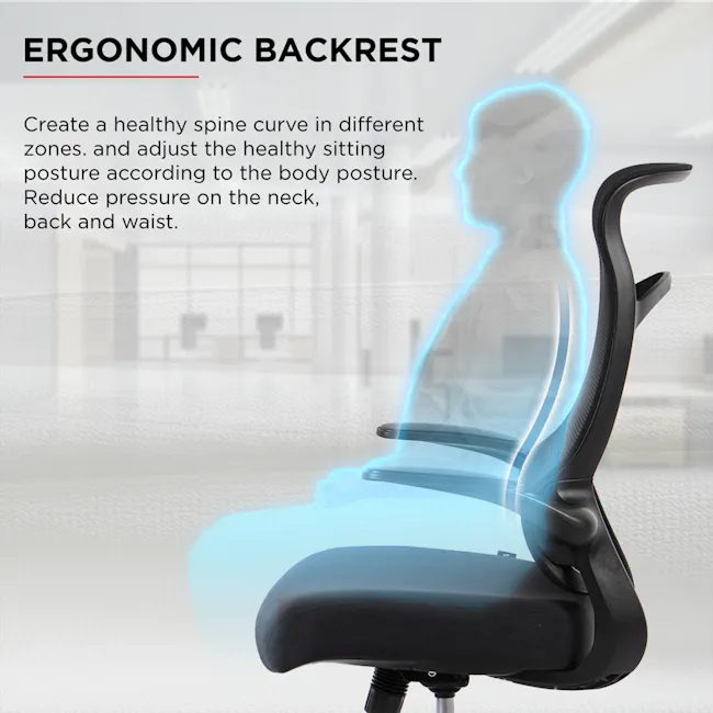 TT AIRFLEX Ergochair - Graphite Black - 3