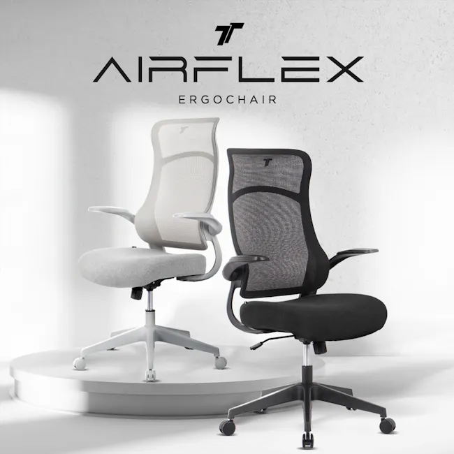 TT AIRFLEX Ergochair - Graphite Black - 6