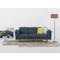 Carter 3 Seater Sofa in Navy with Logan Lounge Chair in Black - 3