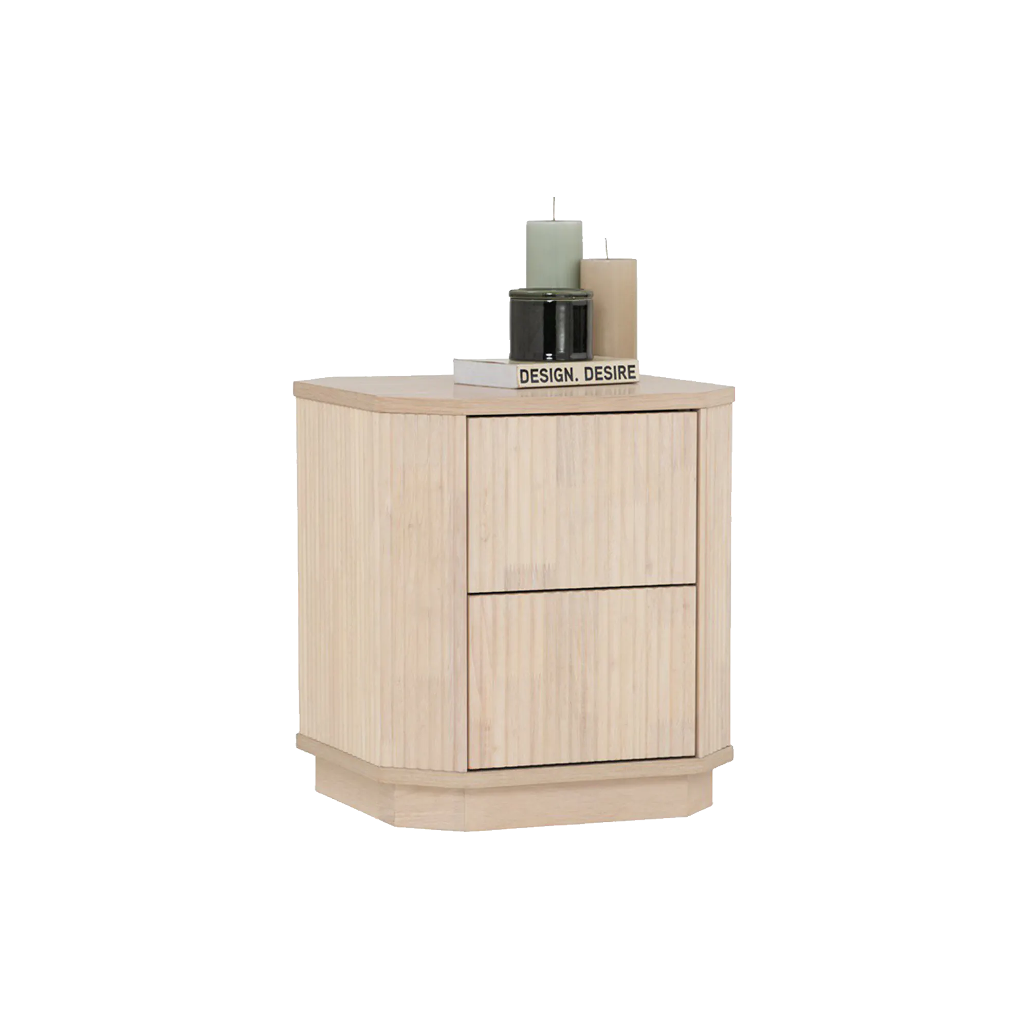 Claire Bedside Table - 12 - Light wood cabinet, minimalist design, modern decor, elegant furniture, stylish interior