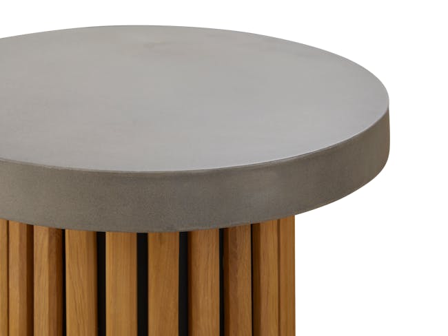 Ellie Round Concrete Side Table - 2