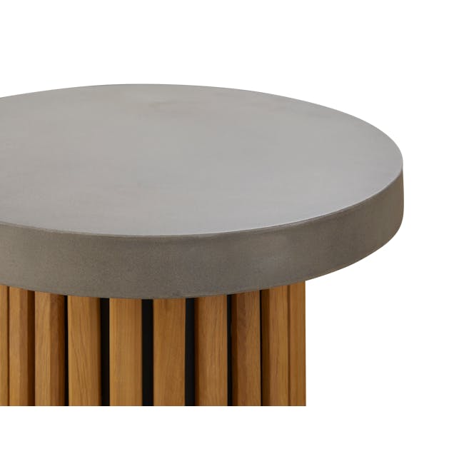 Ellie Round Concrete Side Table - 2