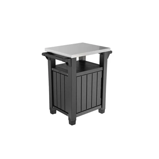 Unity BBQ Buffet Storage Outdoor Table- Graphite - 1