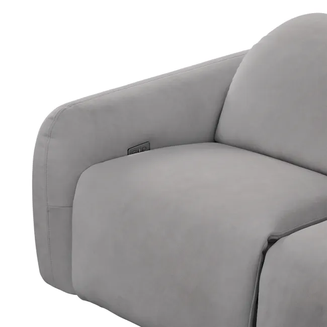 Harmony 3 Seater Power Recliner Sofa - Night Sky (Scratch Resistant) - Zero Wall - 6