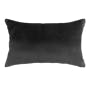 Alyssa Velvet Lumbar Cushion Cover - Grey - 0