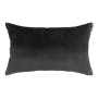 Alyssa Velvet Lumbar Cushion Cover - Grey - 0