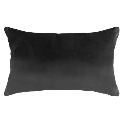 Alyssa Velvet Lumbar Cushion - Grey
