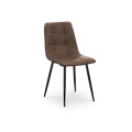 Friska Dining Chair - Dark Brown (Faux Leather)